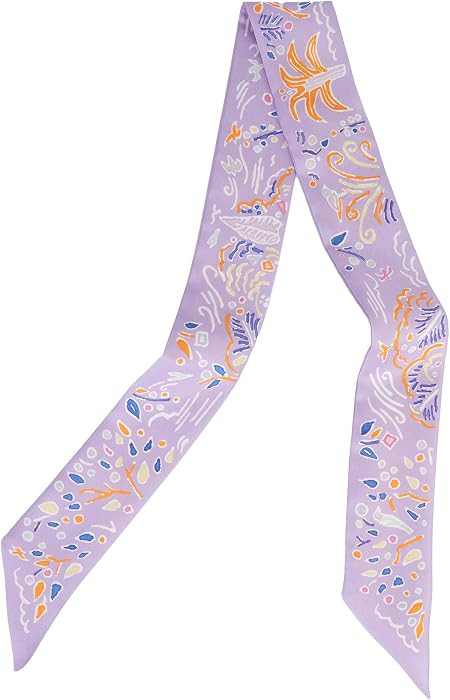 Mulberry silk Scarf hair ribbons for hair handbag scarf Tie Bundle Scarf Neckerchief Head Scarf f... | Amazon (US)