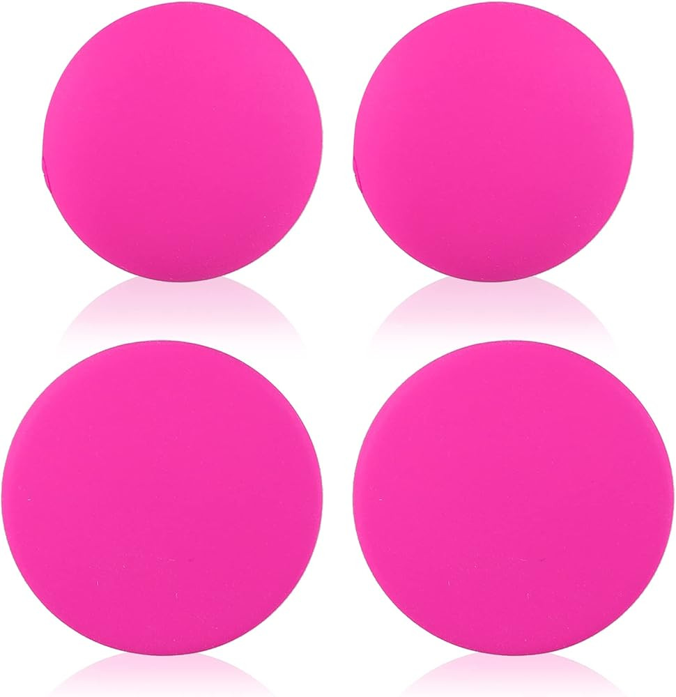 Red Acrylic Large Flat Round Earrings for Women and Girls, 2pairs Dainty Simple Disc Plastic Soli... | Amazon (US)