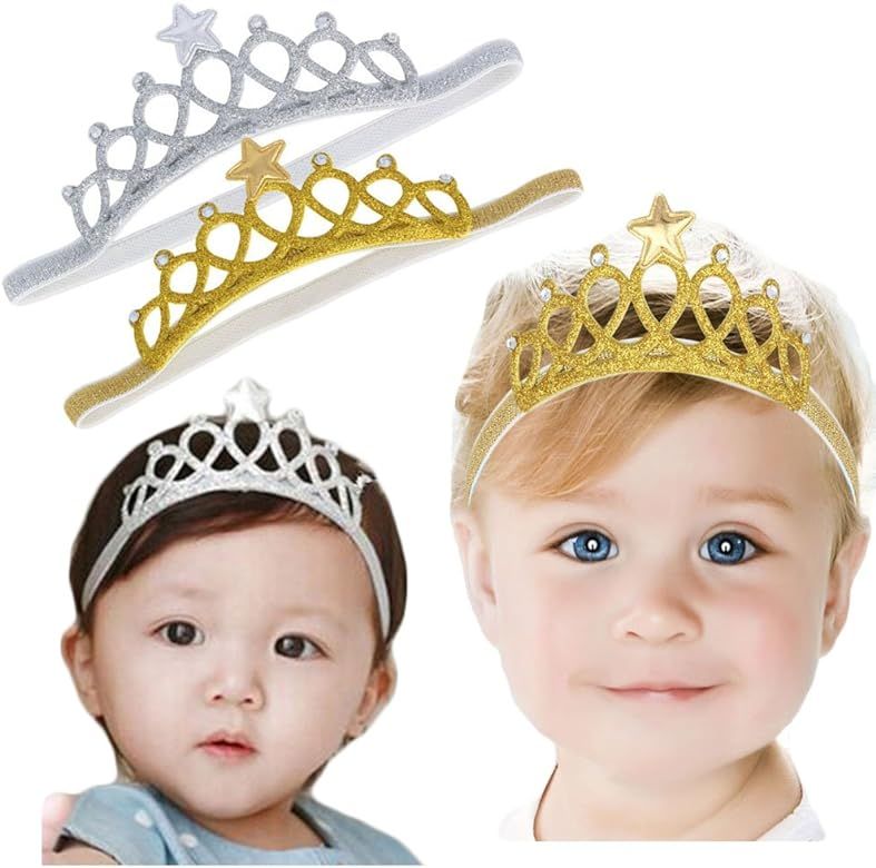 Baby Girl Super Elastic Headband Toddler Hair Band Soft Headwrap Crown Children Hair Accessories | Amazon (US)