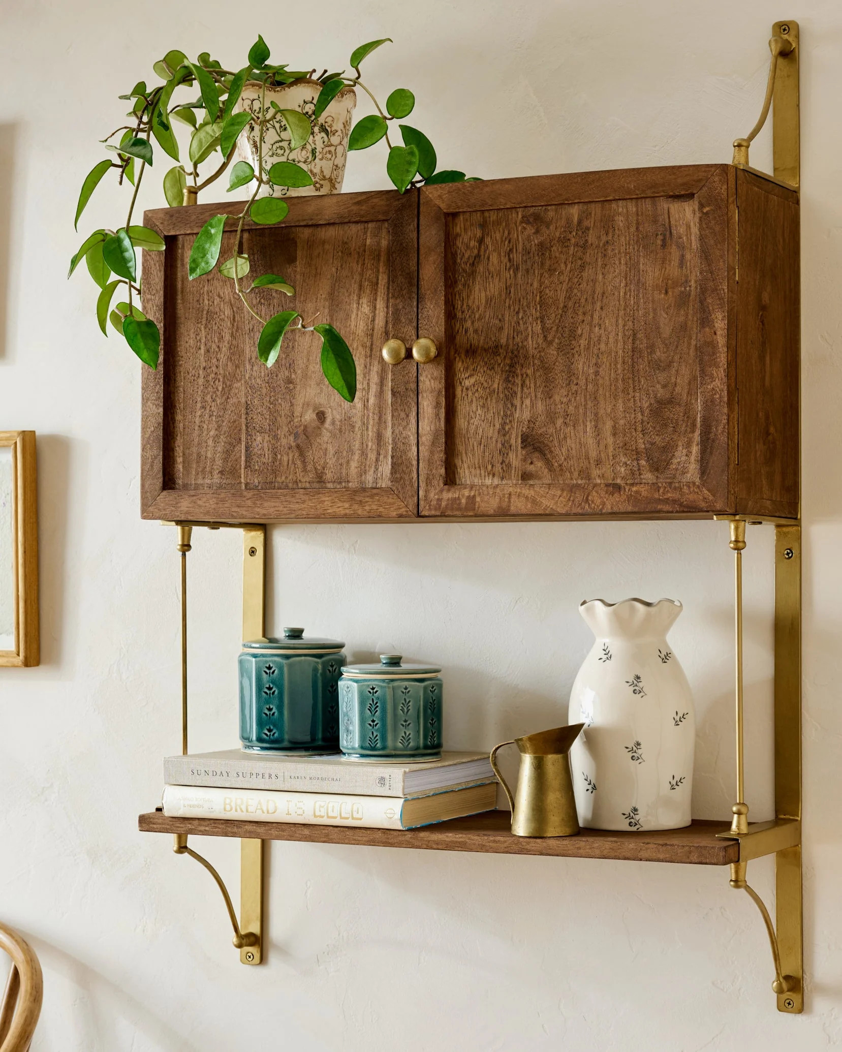 Parker Brass and Wood Cabinet | Magnolia