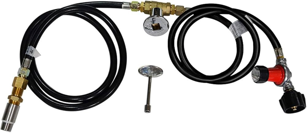 Stanbroil Fire Pit Installation Hose with 1/2" Chrome Key Valve for Propane Gas Connection, 150K ... | Amazon (US)