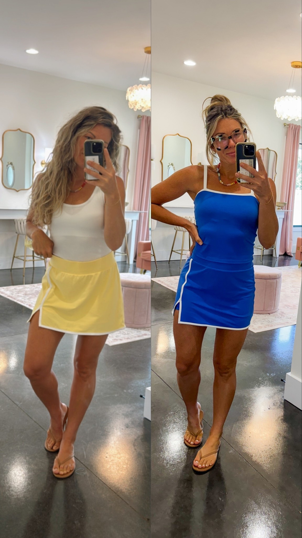 obsessed with these skorts/tops from target! shorts have build in pocket & grippers so they don’t ride up 🙌🏻

#LTKStyleTip #LTKSummerEdit #LTKActive