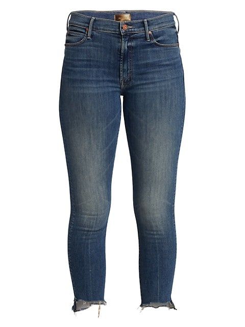 The Stunner Fray Step-Hem Ankle Jeans | Saks Fifth Avenue