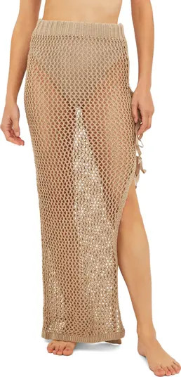 Beach Riot Deborah Sheer Open Stitch Cover-Up Skirt | Nordstrom | Nordstrom
