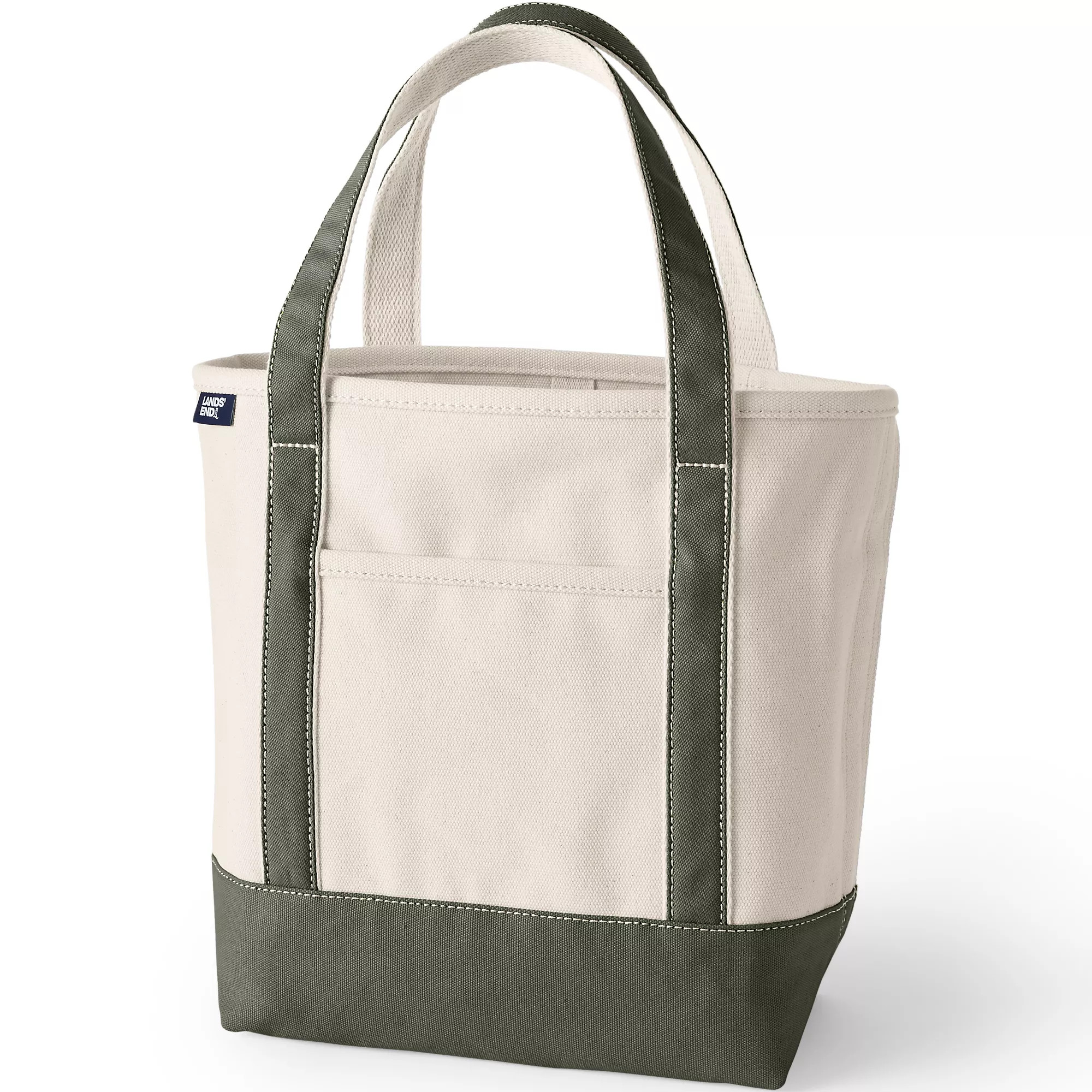Medium 5 Pocket Open Top Canvas Tote Bag | Lands' End (US)