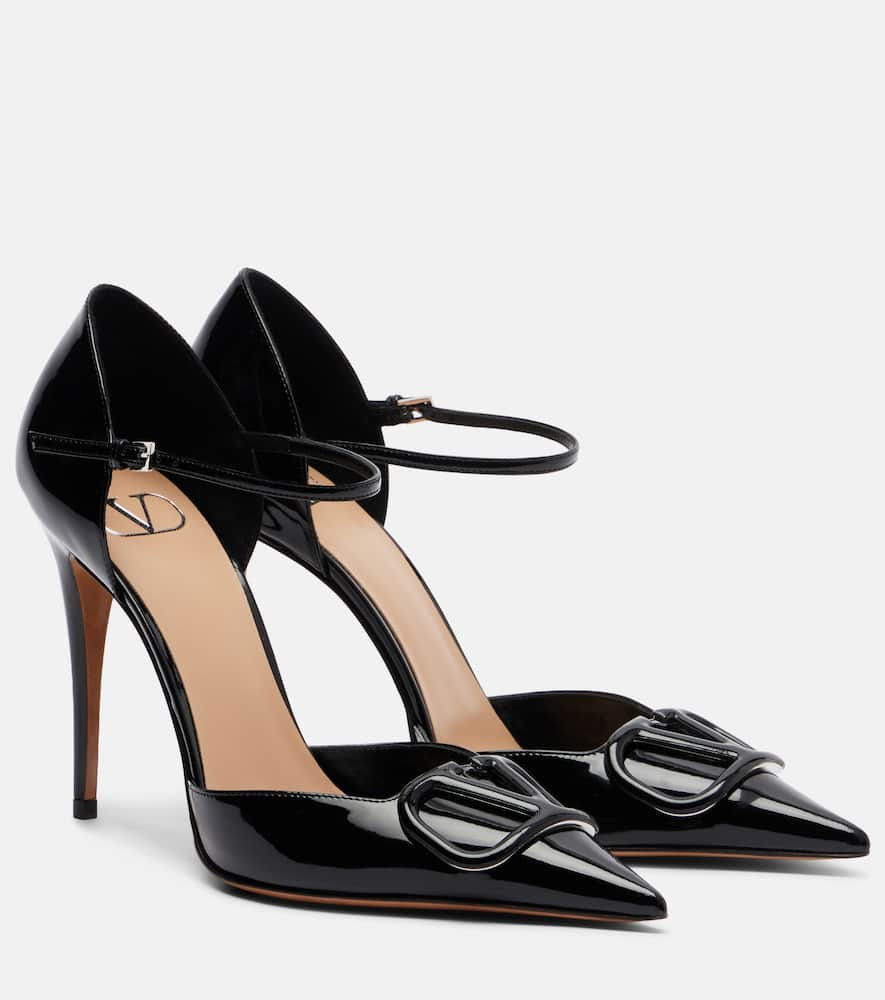 Valentino Garavani D'Orsay 100 patent leather pumps | Mytheresa (US/CA)