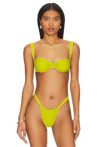 Belle The Label Oracle Bikini Top in Pear from Revolve.com | Revolve Clothing (Global)