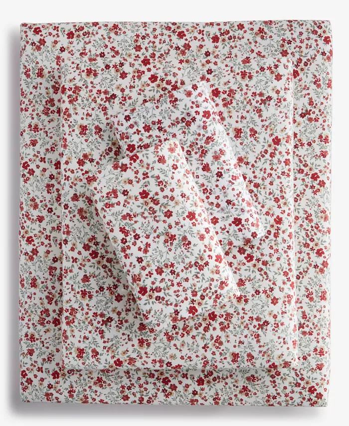 Charter Club Printed Flannel Cotton 3-Pc. Sheet Set, Twin, Created for Macy's - Macy's | Macy's