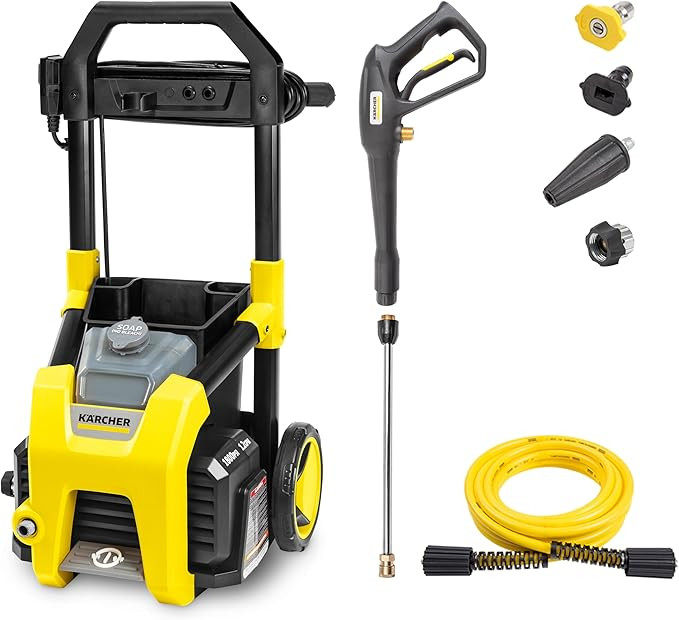 Kärcher K1800PS Max 2250 PSI Electric Pressure Washer with 3 Spray Nozzles - Great for cleaning ... | Amazon (US)