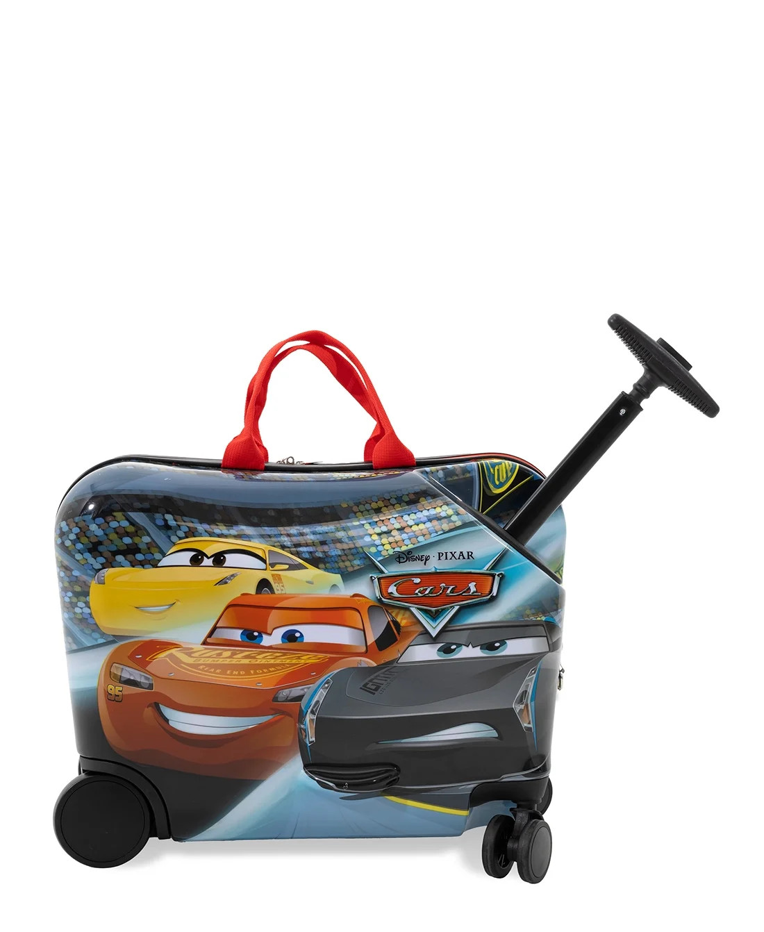 Kid's Disney Cars Lightning McQueen Character Ride On Scooter Hardside Luggage for Boys and Girls... | Walmart (US)