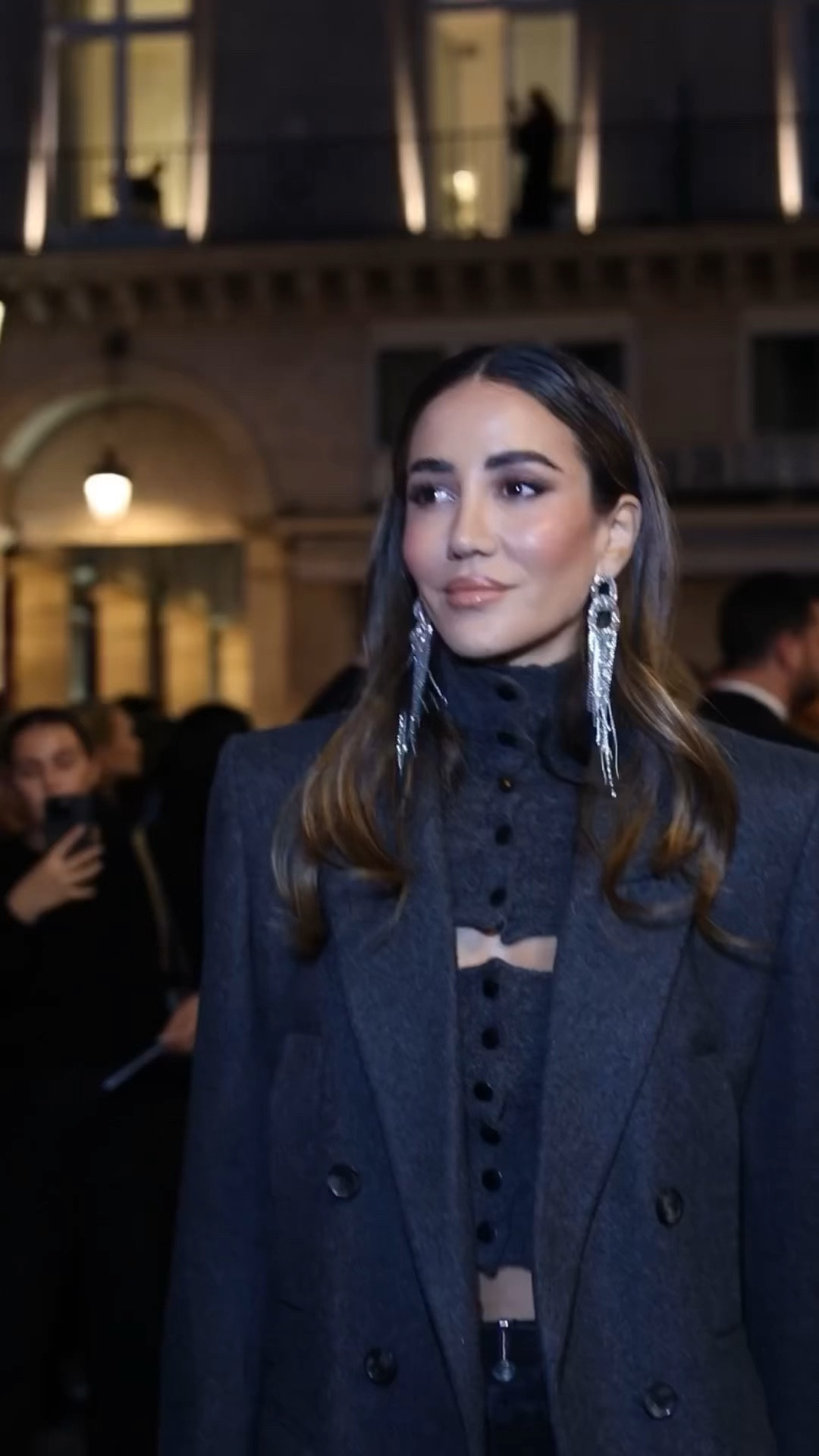 Sparkling for Isabel Marant show! As my look was quite casual I spiced it up with these earrings.