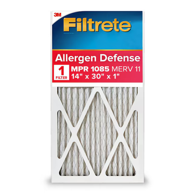 Filtrete 14-in W x 30-in L x 1-in MERV 11 1085 MPR Allergen Defense Extra Electrostatic Pleated A... | Lowe's