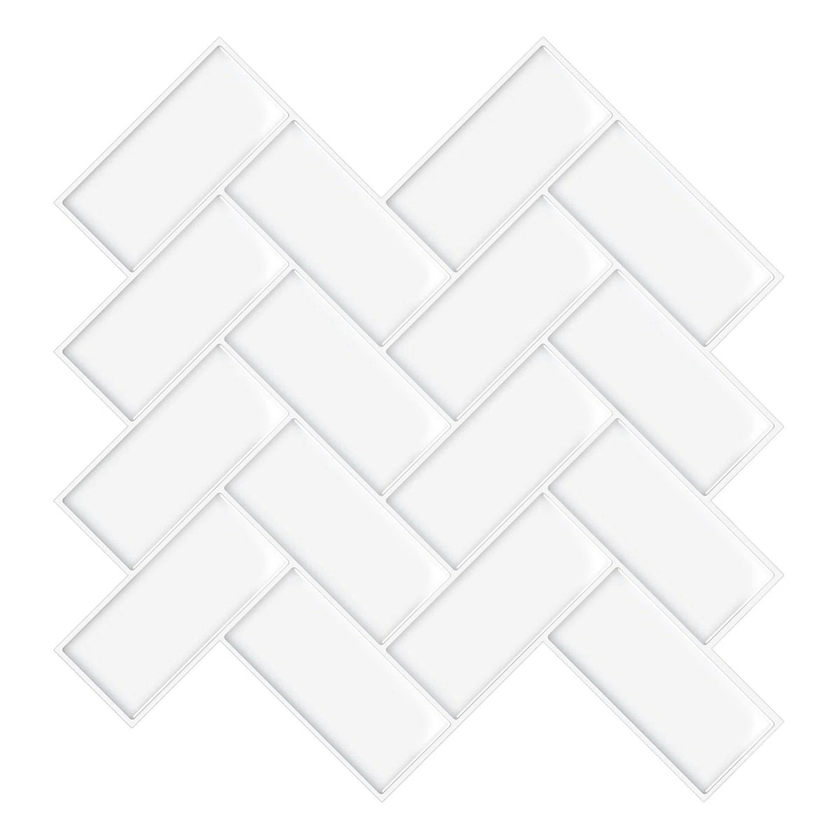 12" X 12" PVC Peel & Stick Thicker Herringbone Tile | Wayfair North America