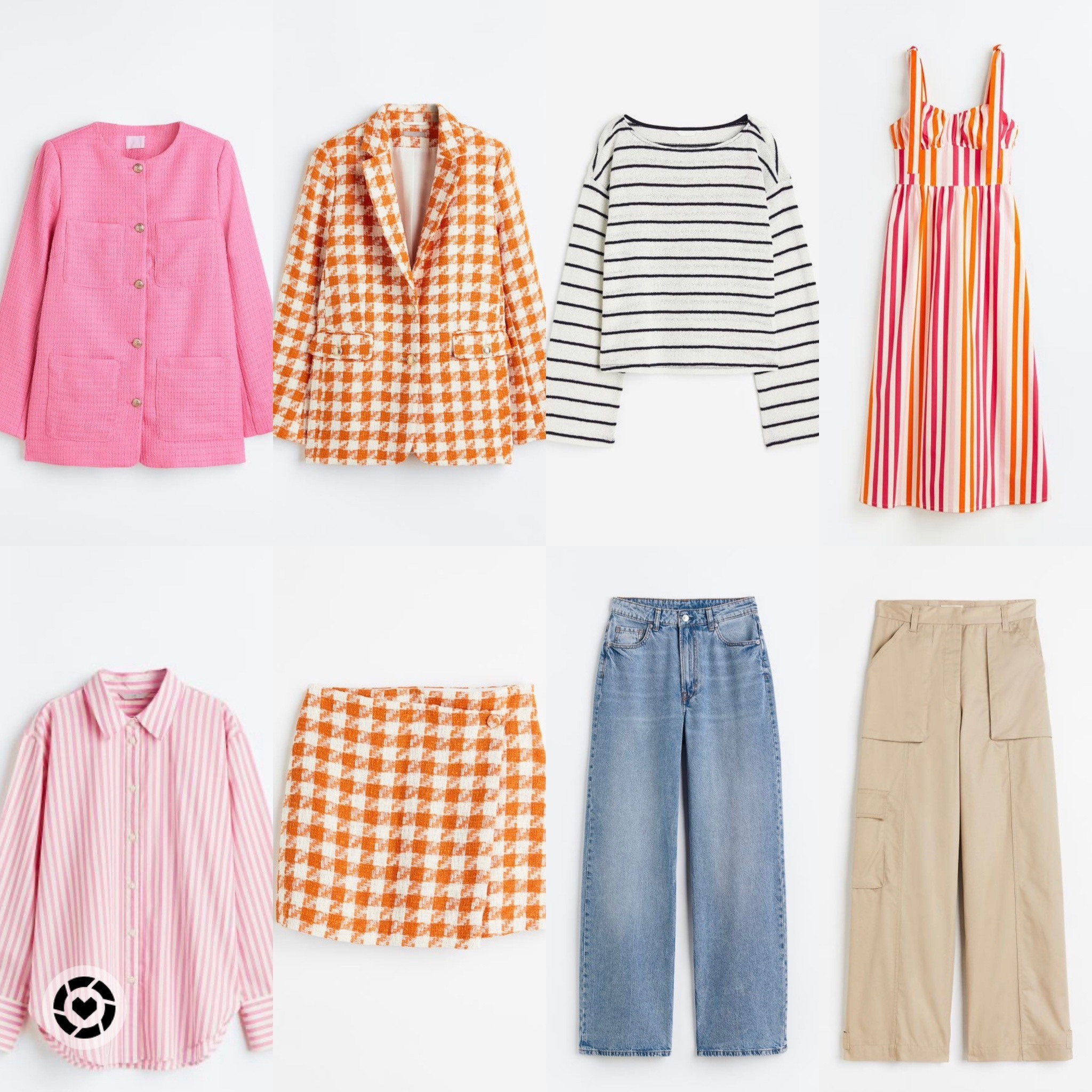 H&M NEW ARRIVALS 
Spring clothes
Outfits
Houndstooth suit
Orange
White
Mini skirt
Blazer
Pink blazer
Button down
Wide leg jeans
Cargo khaki pants
Striped dress
Sweater
Chic
Vacation outfits
Spring break


#LTKunder50 #LTKFind #LTKSeasonal