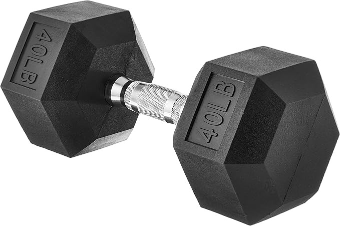 Amazon Basics Rubber Hex Dumbbell Hand Weight | Amazon (US)