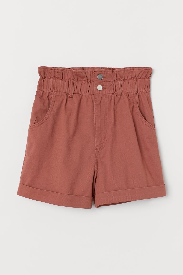 Cotton Paper-bag Shorts | H&M (US)