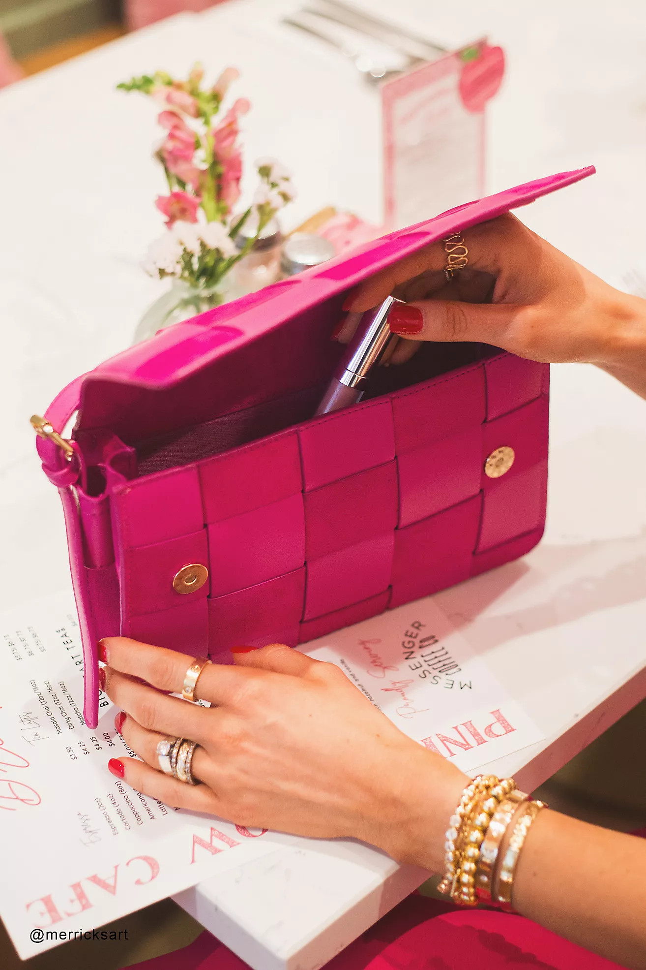 @merricksart x Anthropologie Faux-Suede Woven Shoulder Bag | Anthropologie (US)