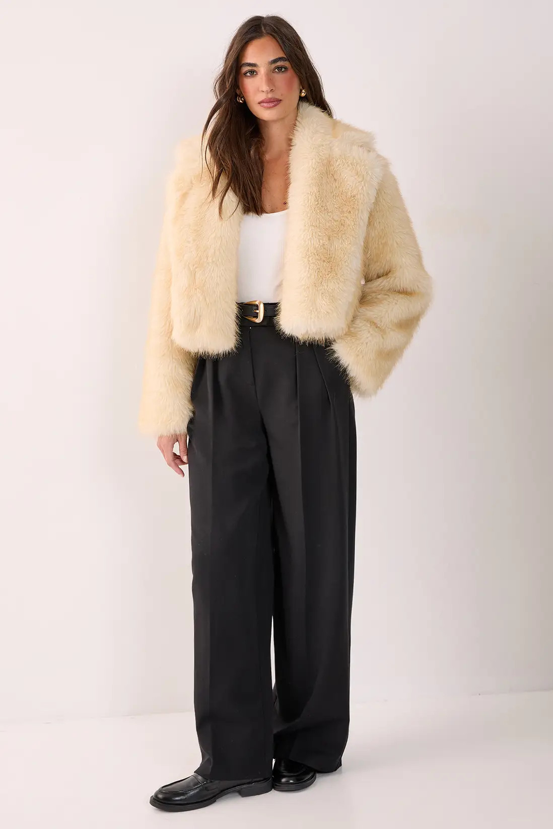 Tipped Faux Fur Crop Jacket | Nasty Gal US