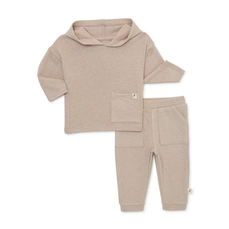 easy-peasy Baby Hoodie and Jogger Pants Outfit Set, 2-Piece, Sizes 0/3-24 Months | Walmart (US)