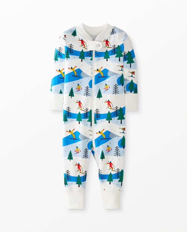 Holiday Print Baby Zip Sleeper | Hanna Andersson