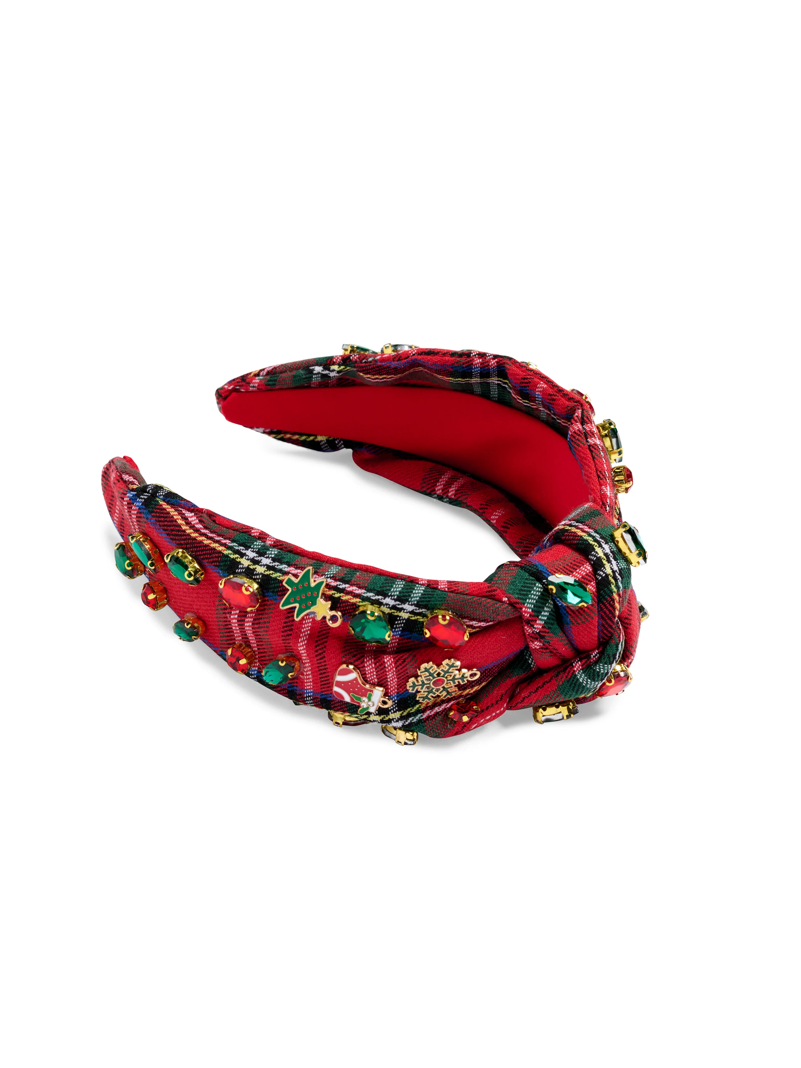 Shiraleah Plaid Merry Headband, Red | Shiraleah