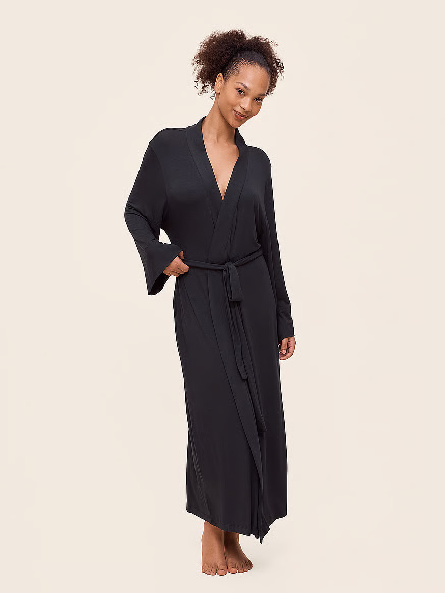 Buy Kate Modal Soft Maxi Robe, Black - Order Robes online - Victoria's Secret US | Victoria's Secret (US / CA )