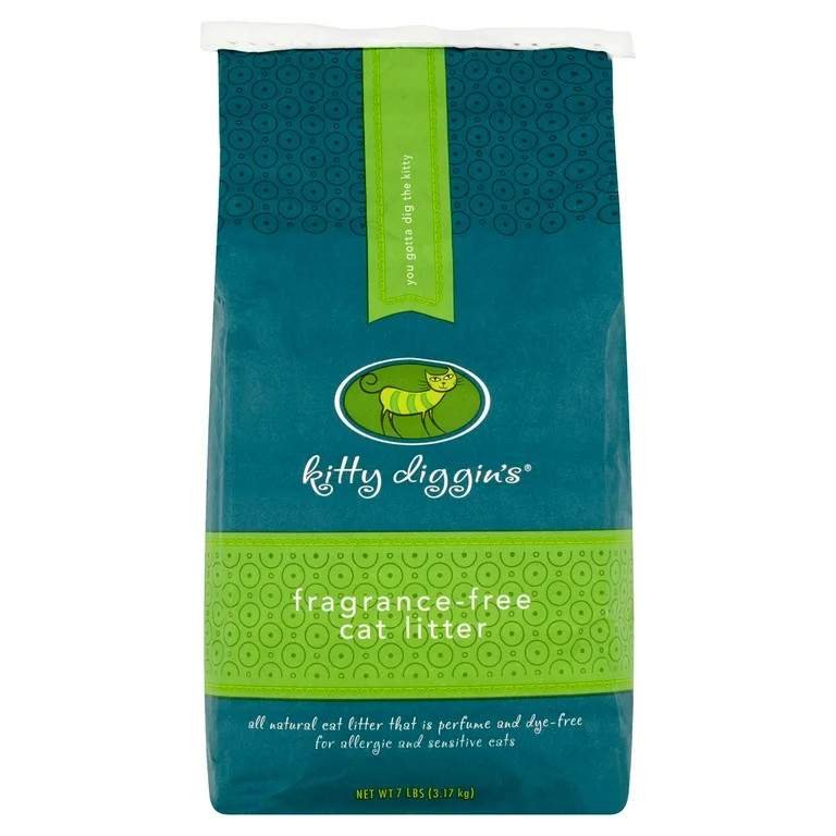 Kitty Diggin's Fragrance-Free Cat Litter, 7 lbs | Walmart (US)