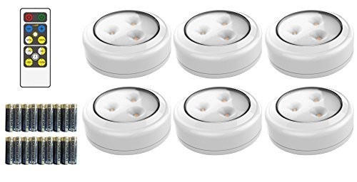 Brilliant Evolution Wireless LED Puck Light 6 Pack With Remote Control | LED Under Cabinet Lighti... | Amazon (US)