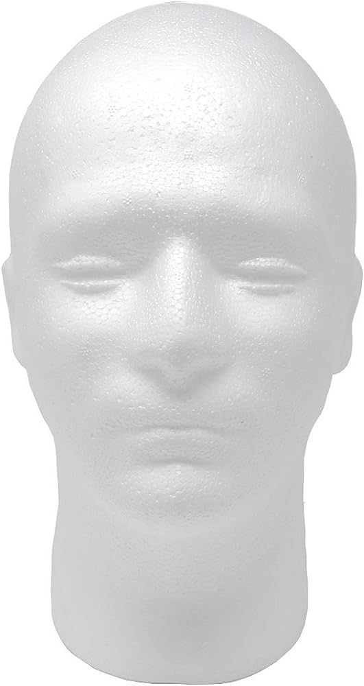 A1 Pacific Inc. Male Styrofoam Foam Mannequin wig Head 11" (1 count) | Amazon (US)