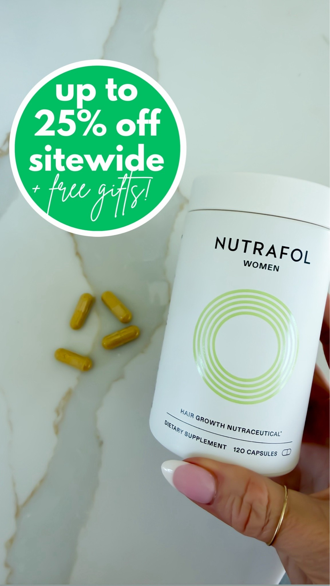 Up to 25% off sitewide! I’ve been taking @Nutrafol for almost 2 yrs now and swear by it! If you’ve been wanting to try it, this is a perfect time to snag it while it’s on sale! 

#ad

#LTKSaleAlert #LTKBeauty