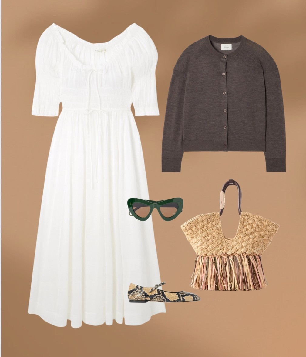 Netaporter Sale picks white doen dress