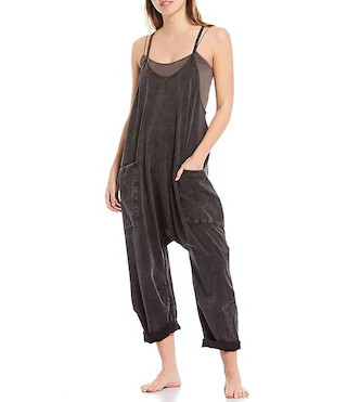 FP Movement Sleeveless Scoop Neck Ankle Length Patch Pocket Hot Shot Onesie | Dillard's
