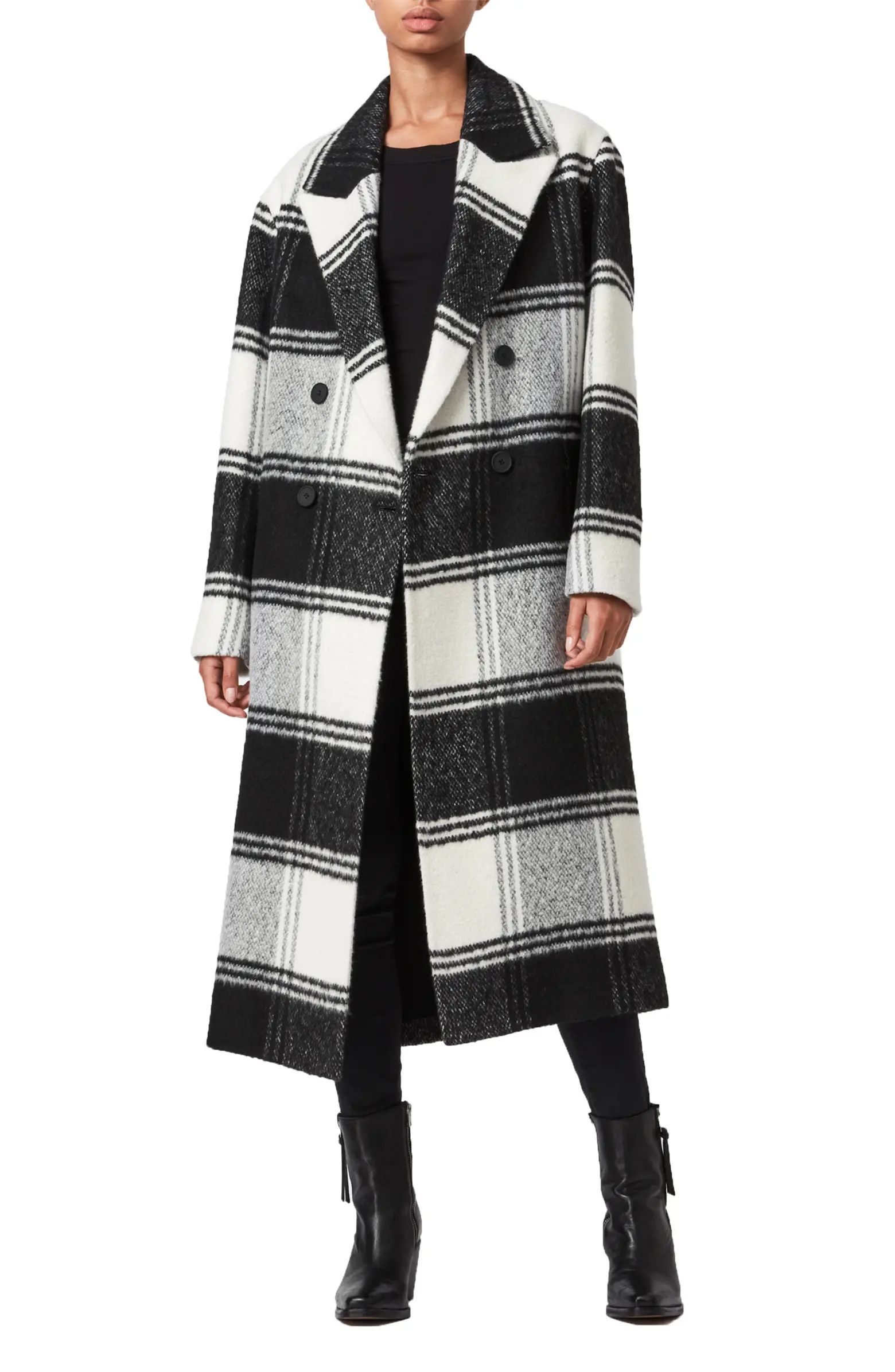Lottie Plaid Double Breasted Coat | Nordstrom