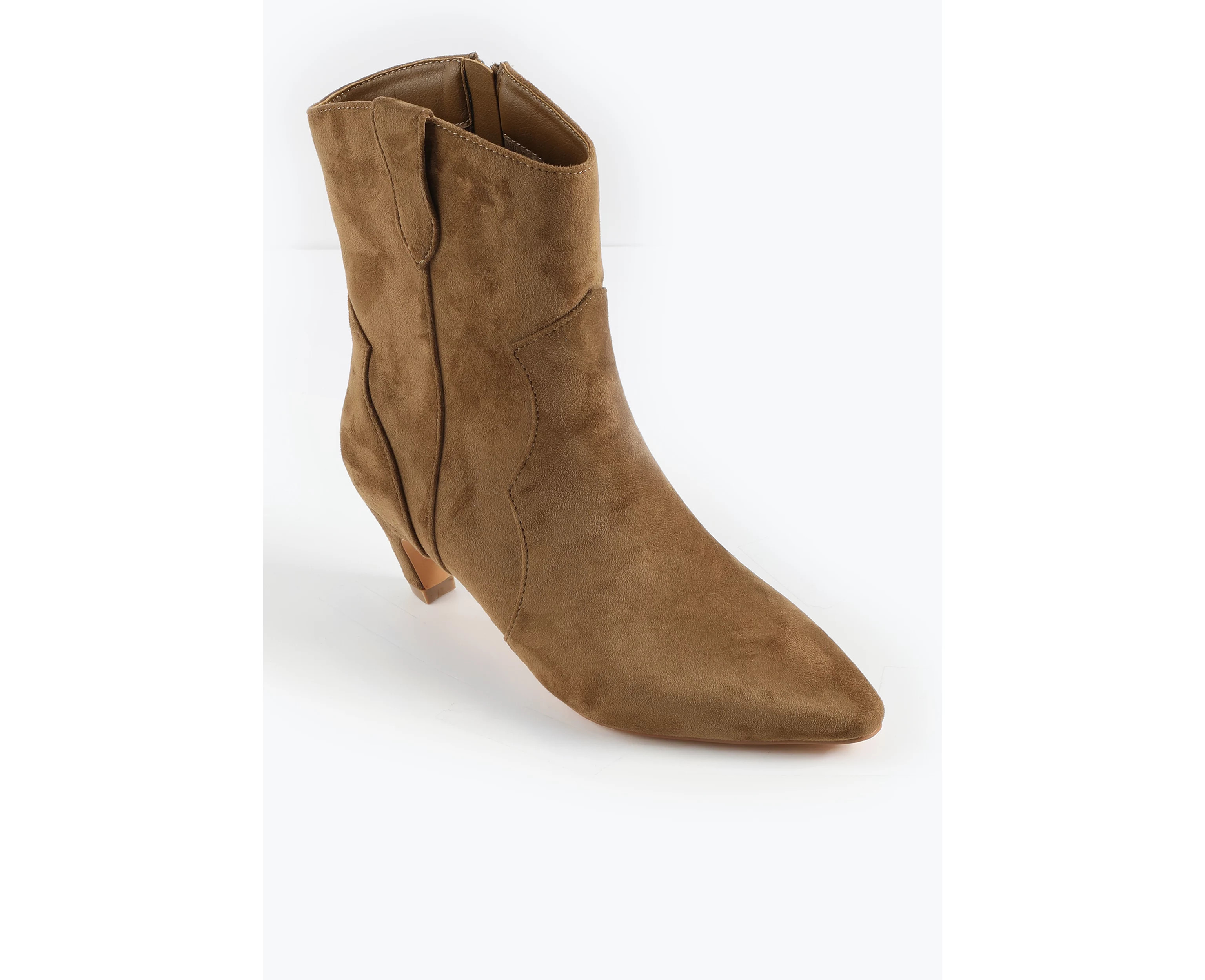 SuperCush Faux Suede Mid Calf Kitten Heel Boot | maurices | Maurices