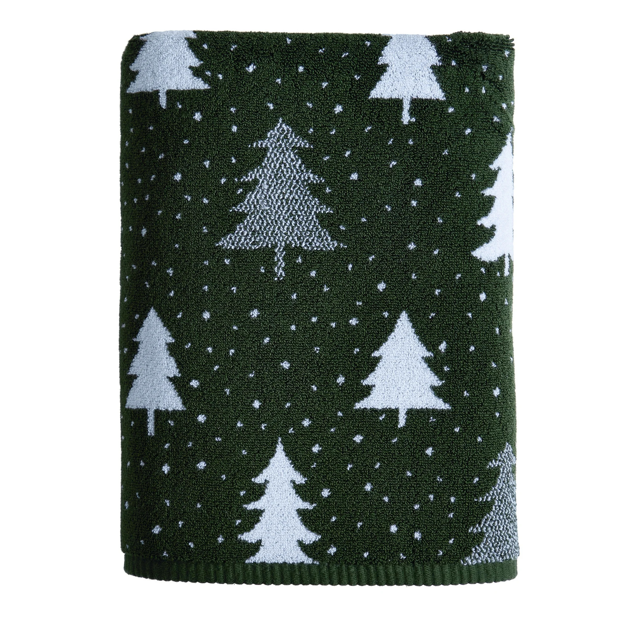 Better Homes & Gardens Signature Soft Holiday Decor Bath Towel, Wintery Tree | Walmart (US)