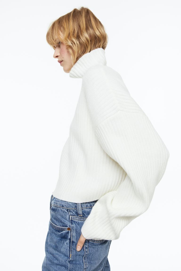 Rib-knit turtleneck jumper | H&M (UK, MY, IN, SG, PH, TW, HK)