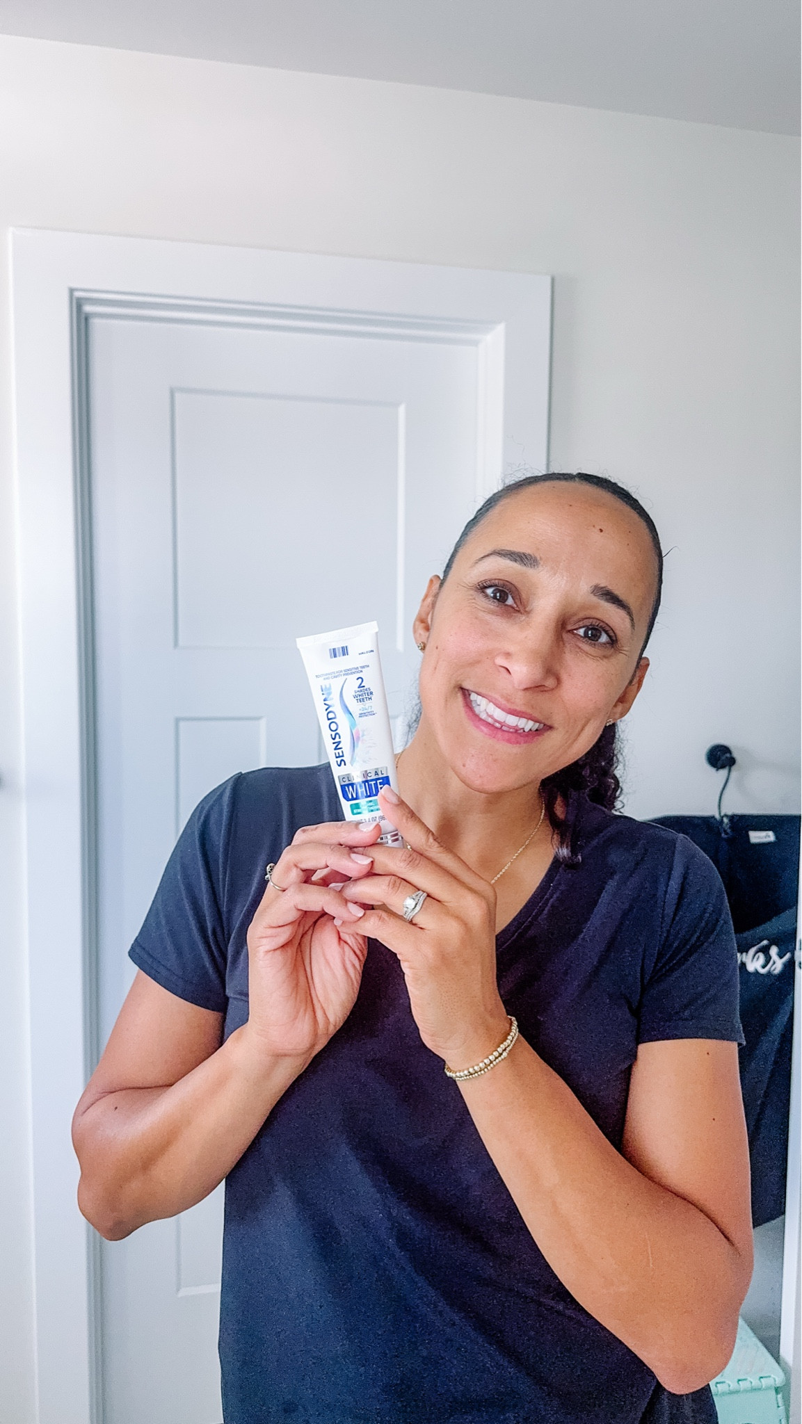 #ad Some days are just all the things! Today is gym, teeth, laundry! As soon as I realized I was out of my @Sensodyneus Clinical White, I knew I needed to make a @Target run to stock up. I love the enamel strengthening option, while Michael is team Intensive Clean. 
This time of year I’m always thinking about getting my smile ready for family pictures, and being able to whiten while I brush with no extra step and no sensitivity is clutch. Sensodyne Clinical White toothpaste’s clinically proven whitening ingredients removes stains, polish teeth, and help prevent future stains so I can get back to all the other mom duties… and maybe even sneak in some me time. #SensodynePartner #teethwhitening #SensodyneClinicalWhite #NoWinceWhitening #TargetPartner #Target 
If you comment shop, I’ll send you links to my favorites!
*get 2 shades whiter teeth as shown in an 8 week clinical study
*24/7 sensitivity protection with twice daily brushing  


#LTKHome #LTKBeauty #LTKdayinmylife