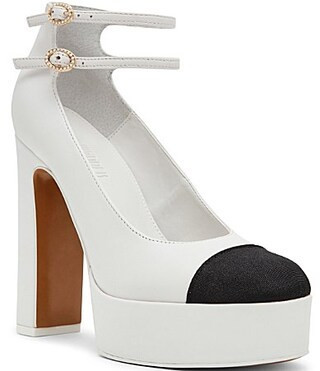 Steve Madden Peyton Leather Mary Jane Platform Pumps - 9.5 | Dillard's