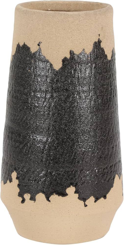 Deco 79 Porcelain Ceramic Decorative Vase Centerpiece Vase with Terracotta Details, Flower Vase f... | Amazon (US)