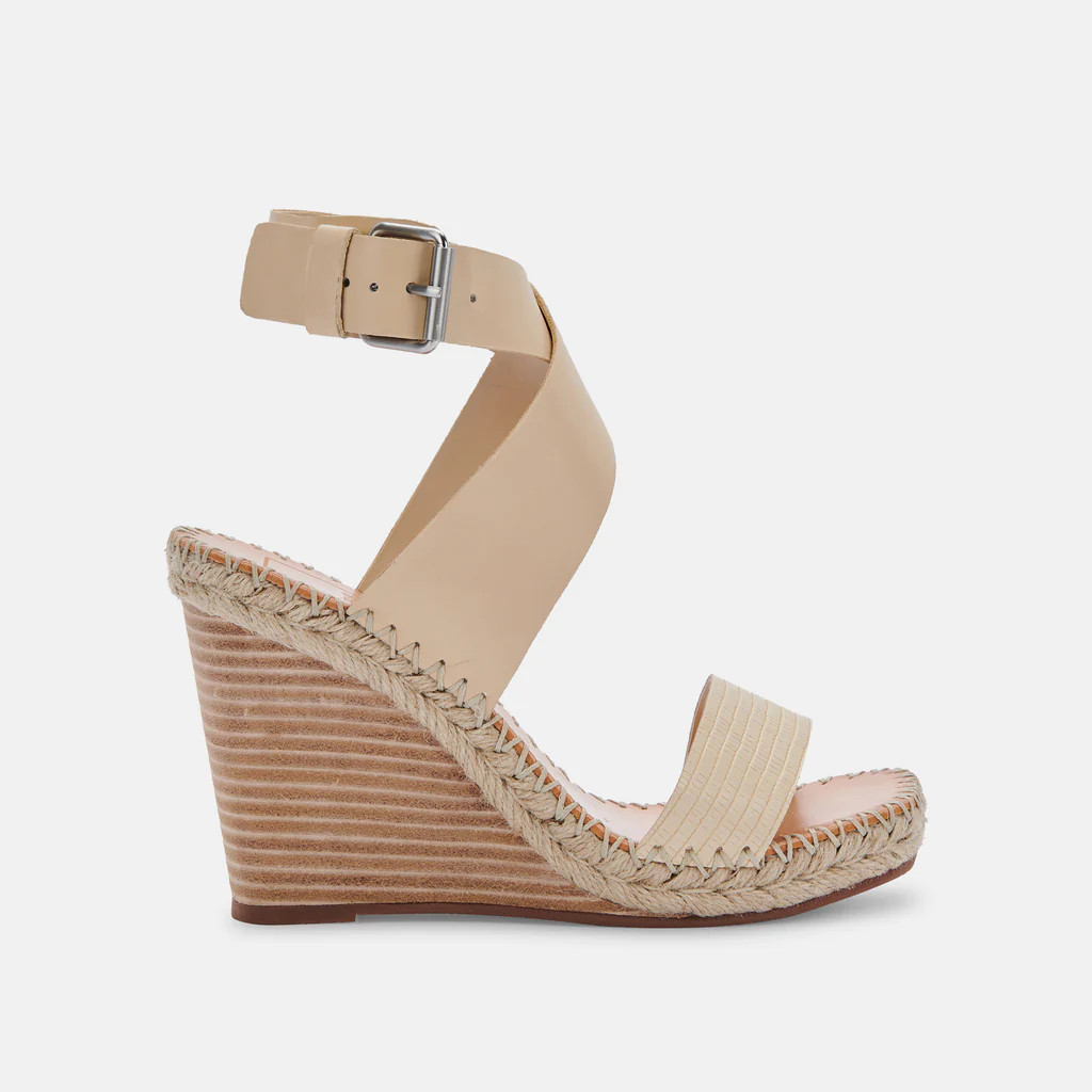 NEZZA WEDGES VANILLA LEATHER | DolceVita.com