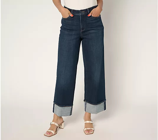 Make Your Selection: NYDJ Teresa Regular Wide Leg Jean with Wide Cuff | QVC
