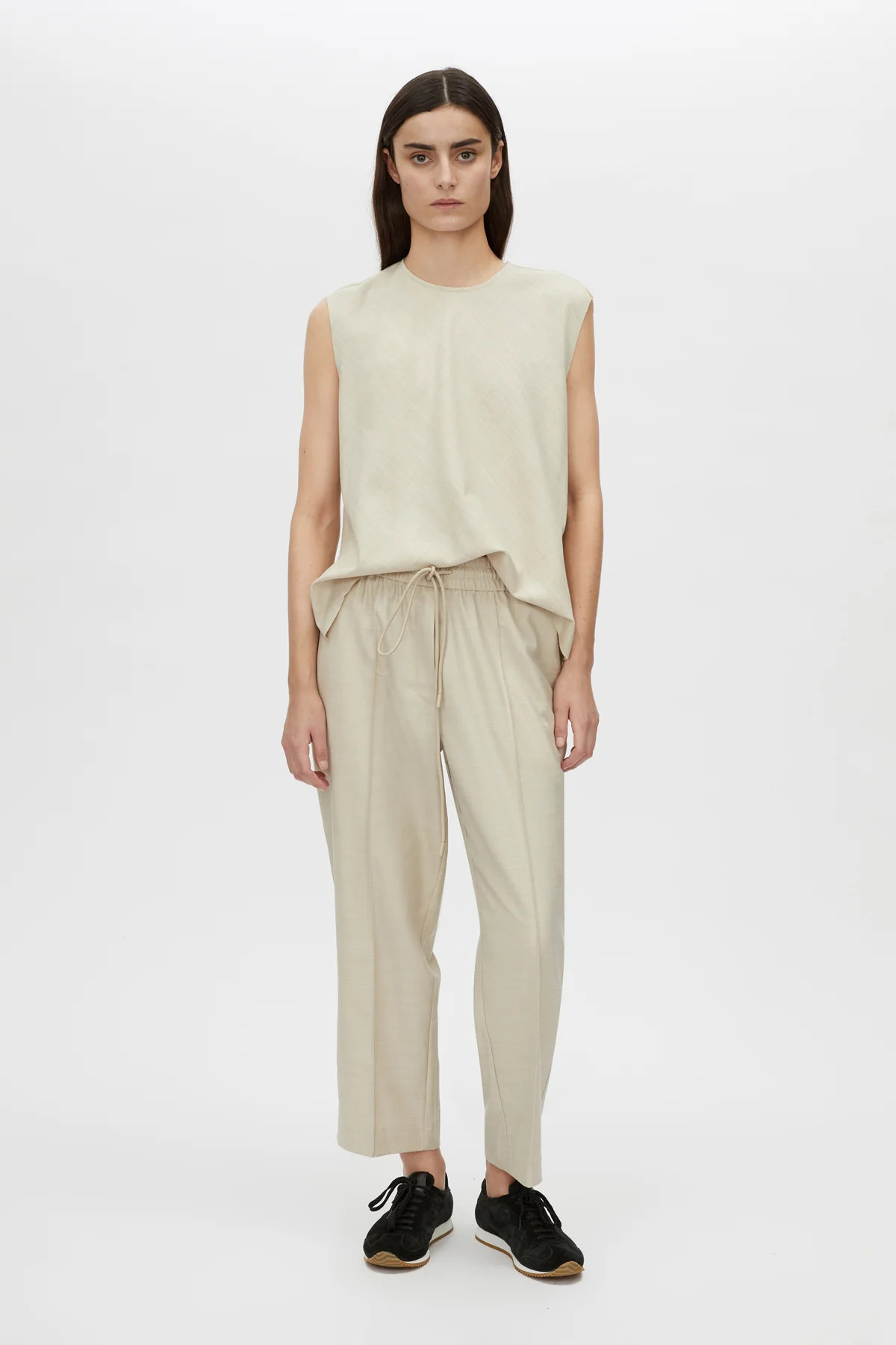 Vector Crop Pant in Oat Melange - CAMILLA AND MARC® C&M | CAMILLA AND MARC (ANZ)
