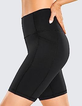 CRZ YOGA Women's Naked Feeling Biker Shorts - 4''/ 5''/ 6''/ 8''/ 10'' High Waisted Yoga Gym Span... | Amazon (US)