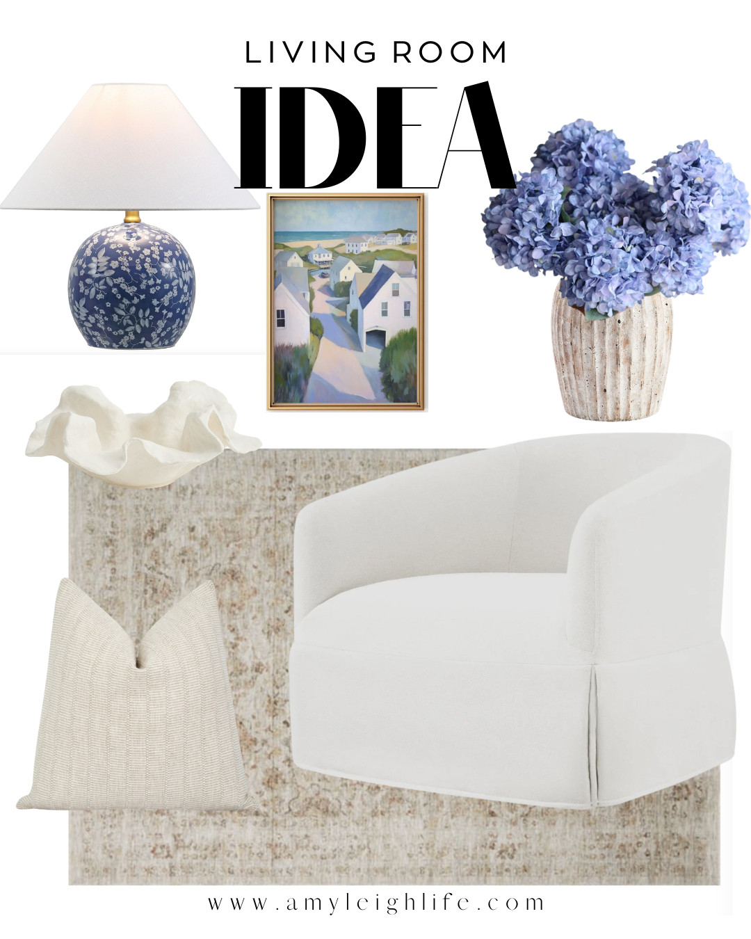 Living room idea for the upcoming spring and summer. I have these swivel chairs (in another color) and love them! 

 #LTKdayinmylife #LTKHome #LTKSaleAlert