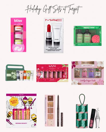 Holiday Gift Sets at Target. Bliss, mac, mielle, beloved, nyx, origins, Burt’s bees, colour pop, benefit cosmetics, gifts for her, stocking stuffers, Christmas, skincare, makeup, face masks

#LTKHoliday #LTKGiftGuide #LTKSeasonal