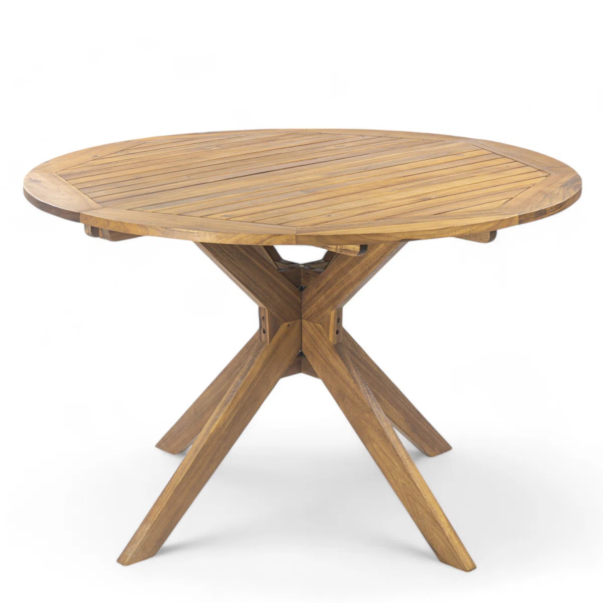 Renaud Round Acacia Outdoor Dining Table , 47.25'' in. W 47.25'' in. D | Wayfair North America