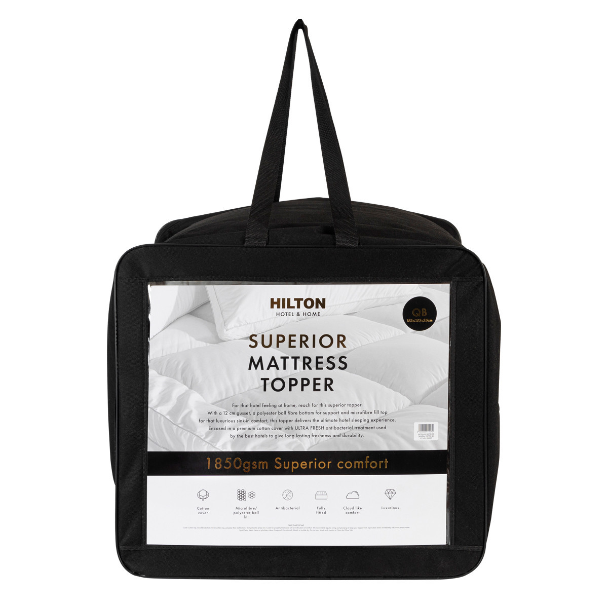 Hotel & Home Superior 1850gsm Mattress Topper [HILBHHSUP22] | Pillow Talk AU