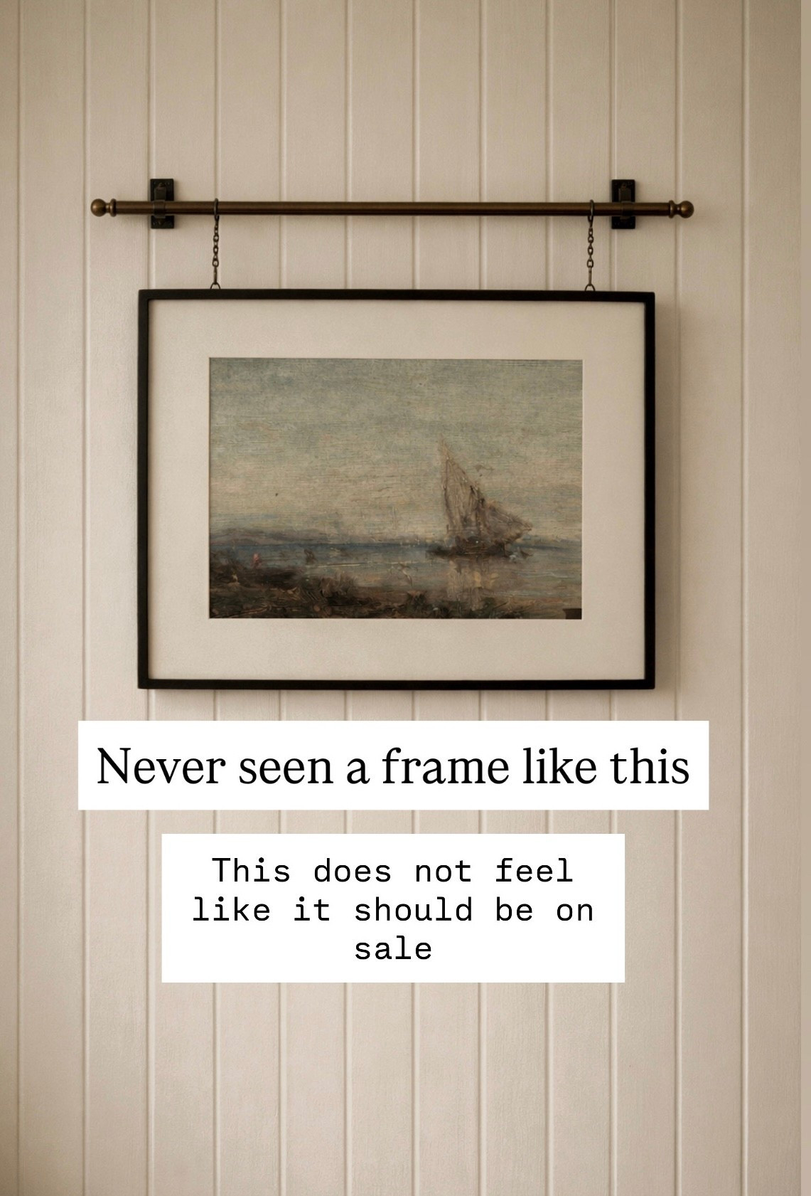Immediately bought this when I saw it. I’ve never seen any like it. It looks like a vintage frame. It also looks really pretty paired with the Seascape art from Etsy, on sale for Presidents’ Day.

#LTKHome #LTKSaleAlert