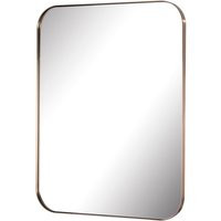 Agostinho Metal Framed Wall Mounted Full Length Mirror in Brushed Brass | Wayfair UK