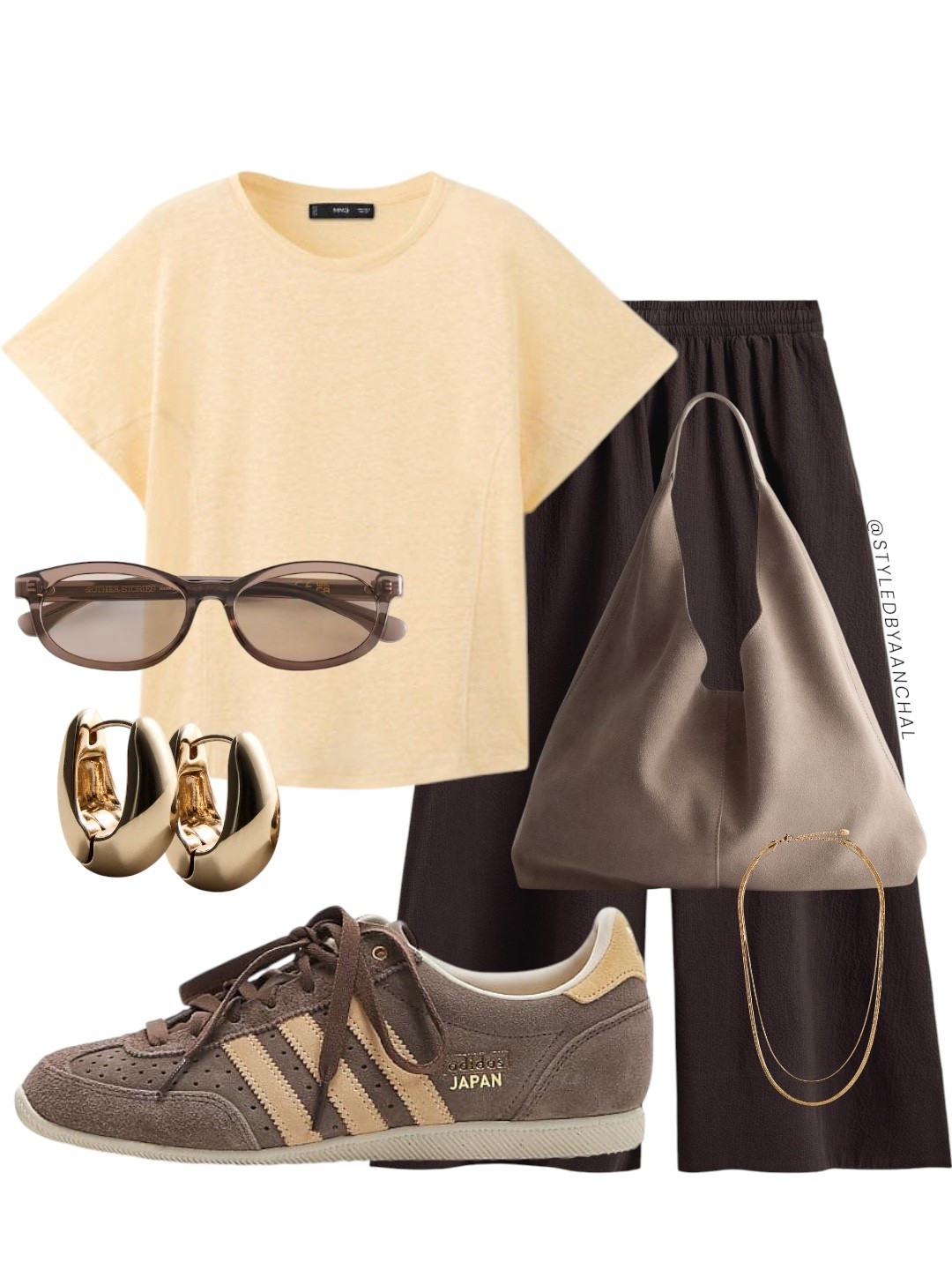 Butter yellow and brown outfit


Butter yellow t shirt
Brown pants
Adidas Japan
Taupe bag
Cos
Mango
Taupe sunglasses 

#LTKgrwm #LTKHome #LTKSeasonal